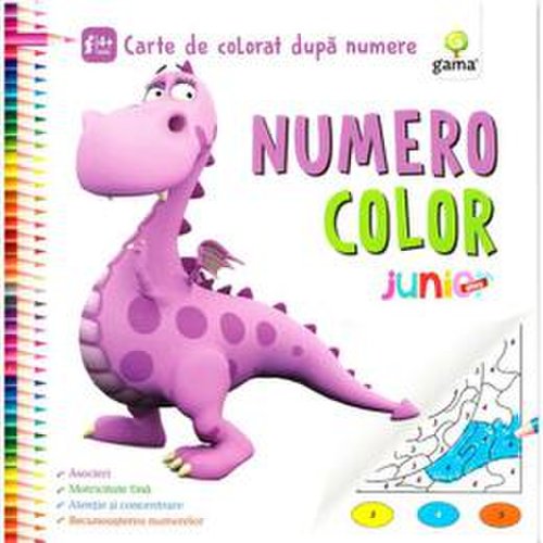 Numero Color Junior Plus - Carte de colorat dupa numere, editura Gama