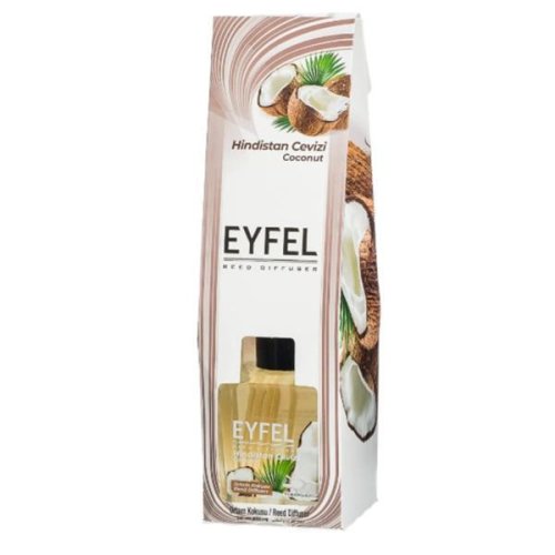 Odorizant cu betisoare parfumate cocos, Eyfel, 120ml