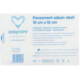 Pansament Adeziv Steril Easy Care, 10cm x 10cm