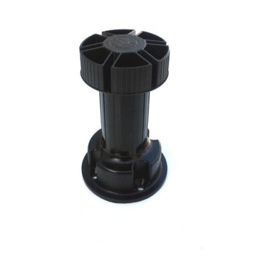 Picior cilindric negru h150 pentru mobilier - maxdeco