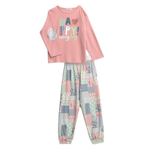 Pijama de copii Vamp 17525, 2XL, bumbac, roz