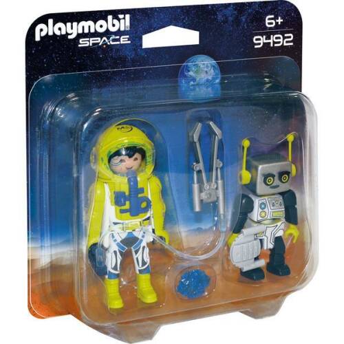 Playmobil Space Set 2 figurine Astronaut si Robot