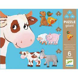 Puzzle gigant animale de fermă - Djeco