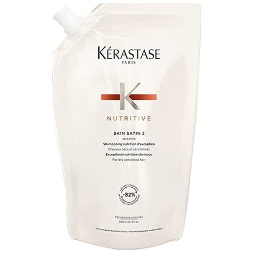 Rezerva Sampon pentru Par Uscat si Sensibil - Kerastase Nutritive Bain Satin 2 Irisome Shampoo, 500 ml