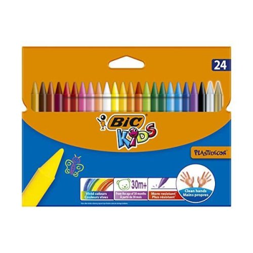 Set 24 creioane colorate cerate - Plastidecor