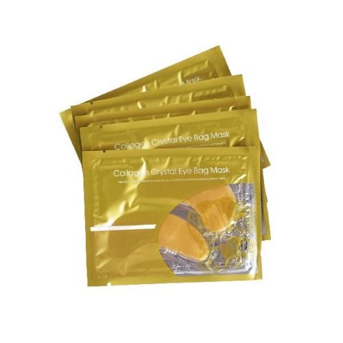 Set Collagen Eye Bag Mask - 5 bucati, LIYAL'AN, Coenzima Q10, Glicerina, Ulei de ricin, Vitamin A si C, 6 g/buc