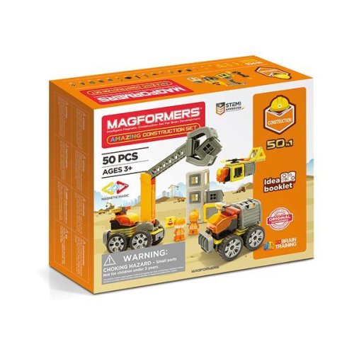 Set magnetic Magformers Uimitorul set de construit pe santier - Clics Toys