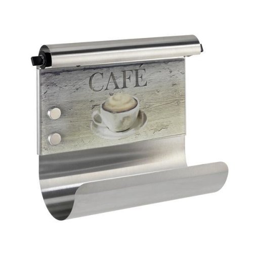 Suport prosop hartie cu suport folie bucatarie si tabla magnetica, Cafe - Maxdeco