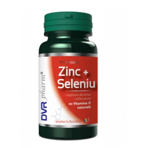Zinc, Seleniu si Vitamina C DVR Pharm, 60 capsule
