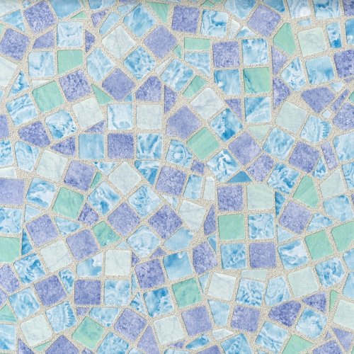 Autocolant perete Gekkofix Mosaic Blue, model mozaic, albastru, 45cmx15m, Cod 10201