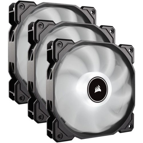 Cooler carcasa af120 led low noise cooling fan, 1500 rpm, triple pack - white