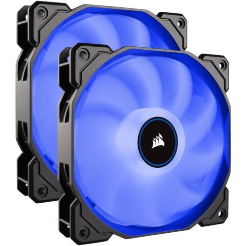 Cooler carcasa af140 led low noise cooling fan, 1200 rpm, dual pack - blue