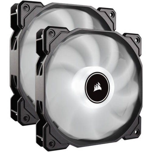 Cooler carcasa af140 led low noise cooling fan, 1200 rpm, dual pack - white