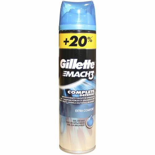Gel de ras Gillette Mach 3 Extra Comfort, 240ml