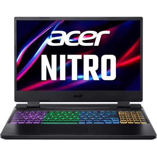 Laptop Acer Gaming 15.6'' Nitro 5 AN515-58, FHD IPS 165Hz, Procesor Intel® Core™ i7-12700H (24M Cache, up to 4.70 GHz), 16GB DDR5, 512GB SSD, GeForce RTX 4060 8GB, No OS, Obsidian Black