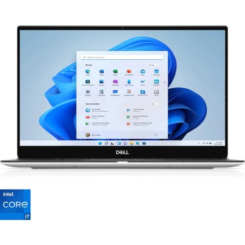 Laptop ultraportabil Dell xps 13 9305 cu procesor intel core i7- 1165g7, 13.3, full hd, 16gb, 512gb ssd, intel iris xe graphics, windows 11 pro, platinum silver