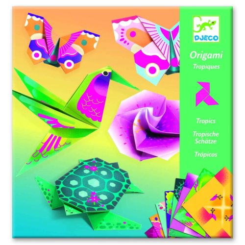 Djeco - Origami Animale si flori exotice