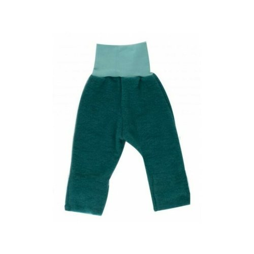 Emerald 74/80 - pantaloni din lana merinos organica - wool fleece - iobio