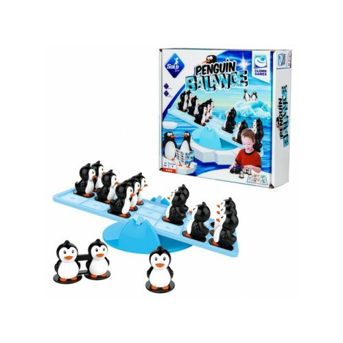 Joc echilibreaza pinguinii Clown Games