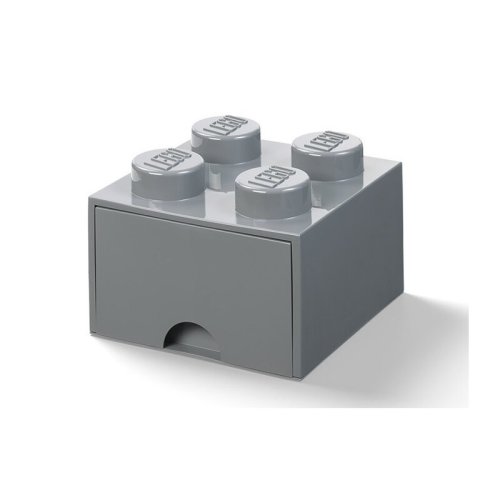 Lego - Cutie depozitare 2x2 Cu sertar Gri