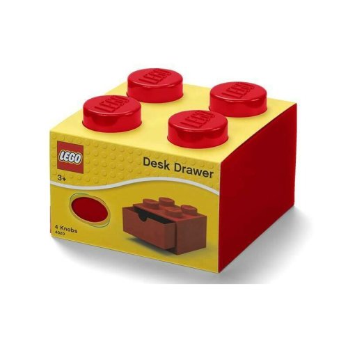 Lego - Cutie depozitare Sertar de birou 2x2 Rosu