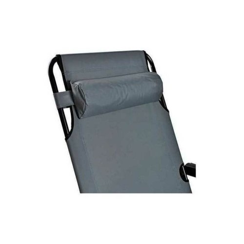 Malatec - scaun tip sezlong pliabil, reglabil, cu tetiera, dimensiuni xl, gri