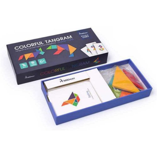 Mideer - joc educativ tangram colorat