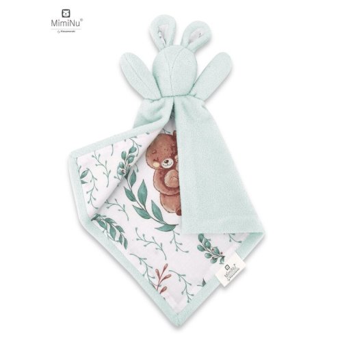 MimiNu - Lanka, Jucarie textila moale pentru bebelusi, Cu doua fete, 45 x 27 cm, Materiale certificate Oeko Tex Standard 100, Lulu Natural