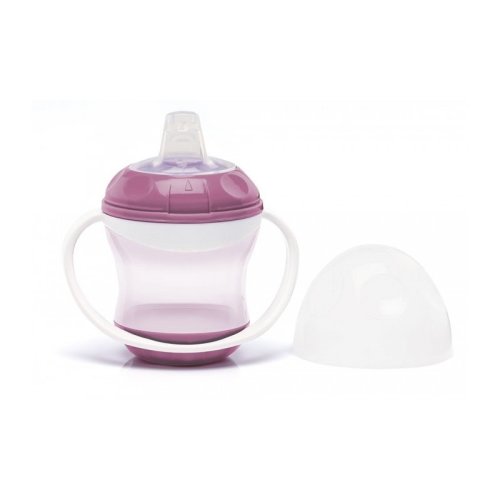 Thermobaby - cana anti-curgere cu capac si manere orchid pink