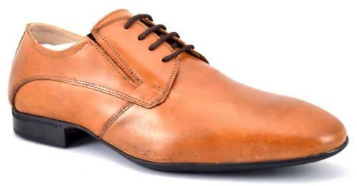 Pantofi barbatesti maro deschis piele naturala - fg shoes