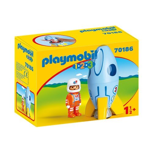 Astronaut cu racheta Playmobil 1.2.3