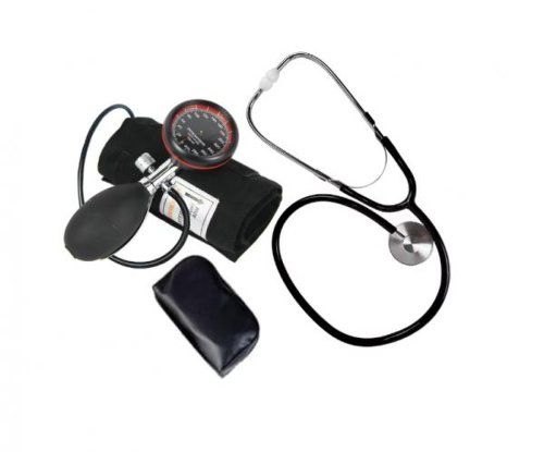 Tensiometru mecanic profesional cu un tub plus stetoscop avizat medical - perfect medical pm-34
