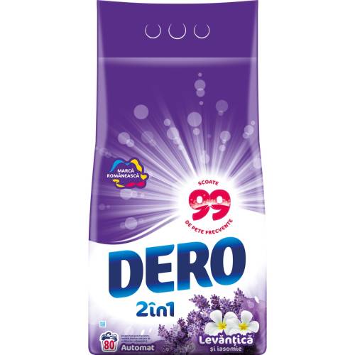 Detergent automat Dero 2 in 1 Levantica, 80 spalari, 8 kg