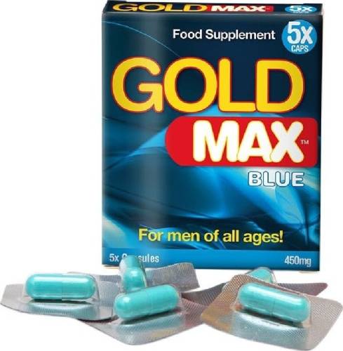 5 Capsule Stimulant Barbat GoldMAX Blue 450mg