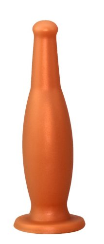 Dildo Beer Bottle Small Silicon Lichid Auriu Ventuza 18 cm Mokko Toys