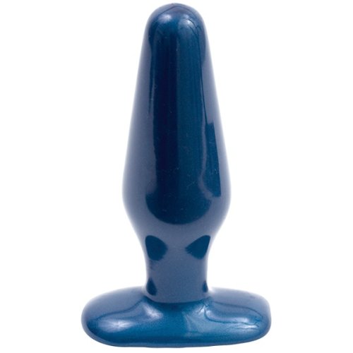 Dop Anal Pretty Ends, PVC, Albastru Iridescent, 14 cm