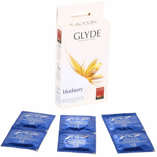 Set 10 Prezervative Glyde Blueberry