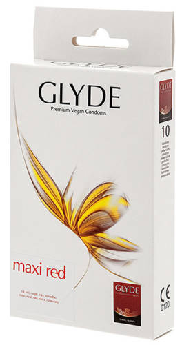 Set 10 Prezervative Glyde Maxi Red