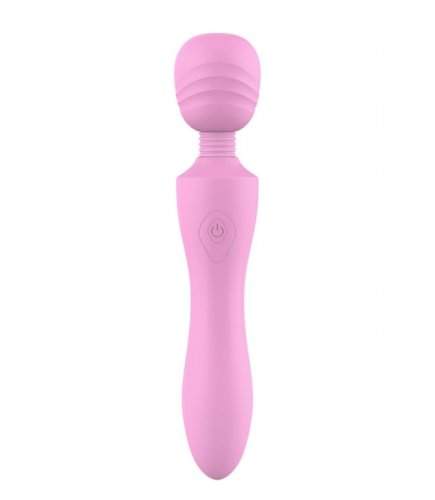 Vibrator Masaj Pink Lady 10 Moduri Vibratii Silicon USB Roz 21.6 cm The Candy Shop
