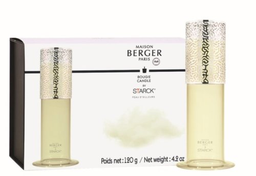 Lumanare parfumata Berger Starck Peau d\'Ailleurs 120g cu suport sticla verde