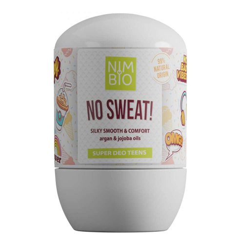 Deodorant natural pentru adolescenti (fete) No Sweat Nimbio, 50ml, natural