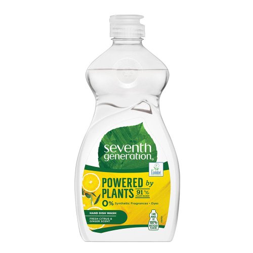 Detergent pentru vase, utilizare manuala Fresh Citrus & Ginger Seventh Generation, natural, 500 ml