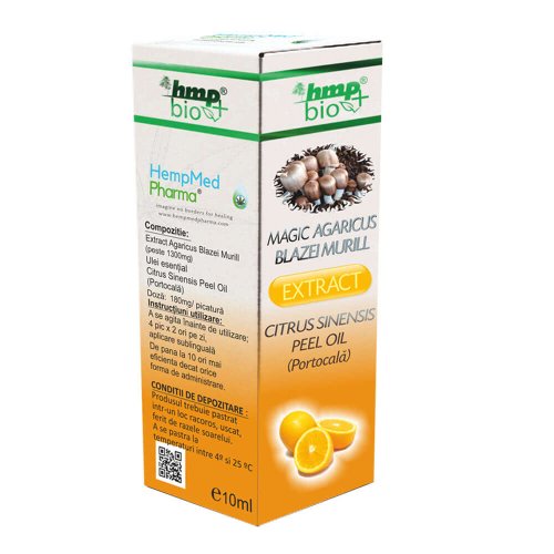 Magic Agaricus Blazei Murill Extract Citrus Sinensis Peel Oil(Portocala) 10ml