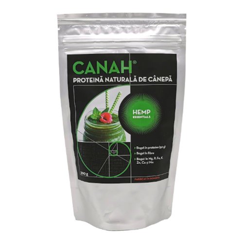Pudra proteica de canepa Canah, 300 g, natural