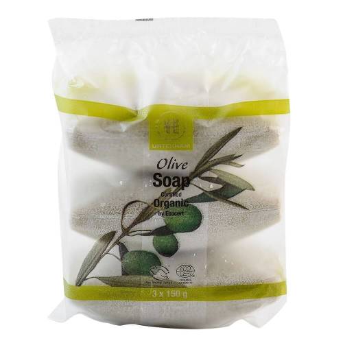 Sapun solid cu ulei de masline Urtekram Olive, bio, 3x150 g