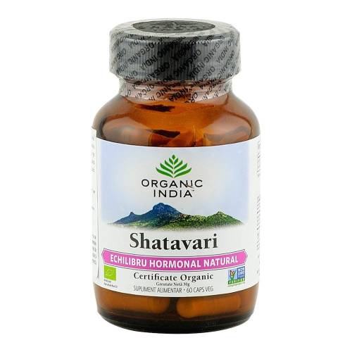 Shatavari organic india supliment nutritiv (400 mg), bio, 60 capsule (24 g)