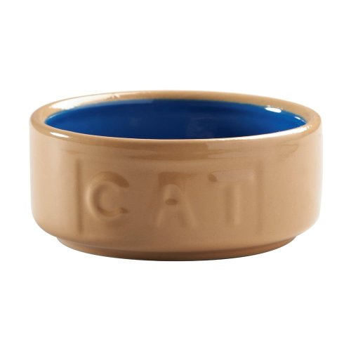 Bol din ceramică pentru pisică Mason Cash Blue Cane, ø 13 cm
