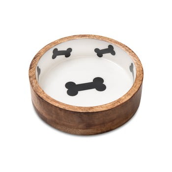 Bol din lemn pentru câini Marendog Bowl, ⌀ 13 cm
