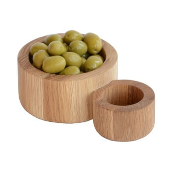 Bol din lemn pentru măsline Wireworks Olive
