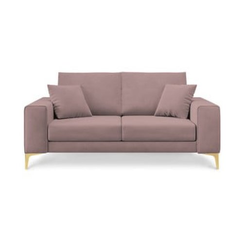 Canapea cu 2 locuri Cosmopolitan Design Basel, roz pudră
